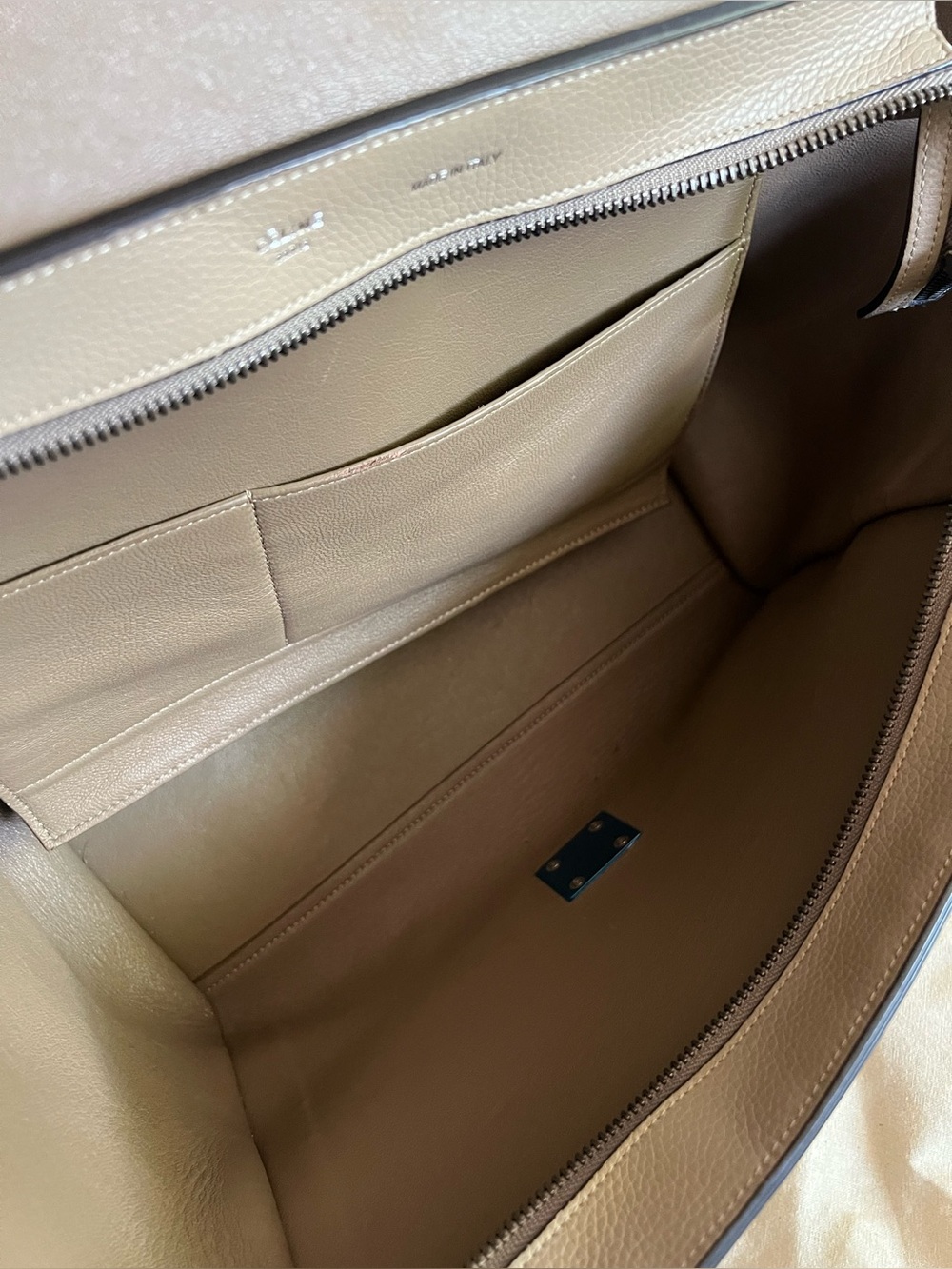 Celine $2950 nude medium trapeze tote - Picture 11 of 14